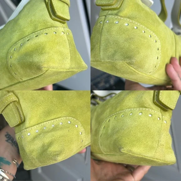 Vintage Coach Suede Demi Baguette #5032 - Picture 11 of 14